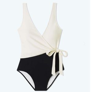 Summersalt NWOT The Perfect Wrap One-Piece Sea Urchin & White Sand